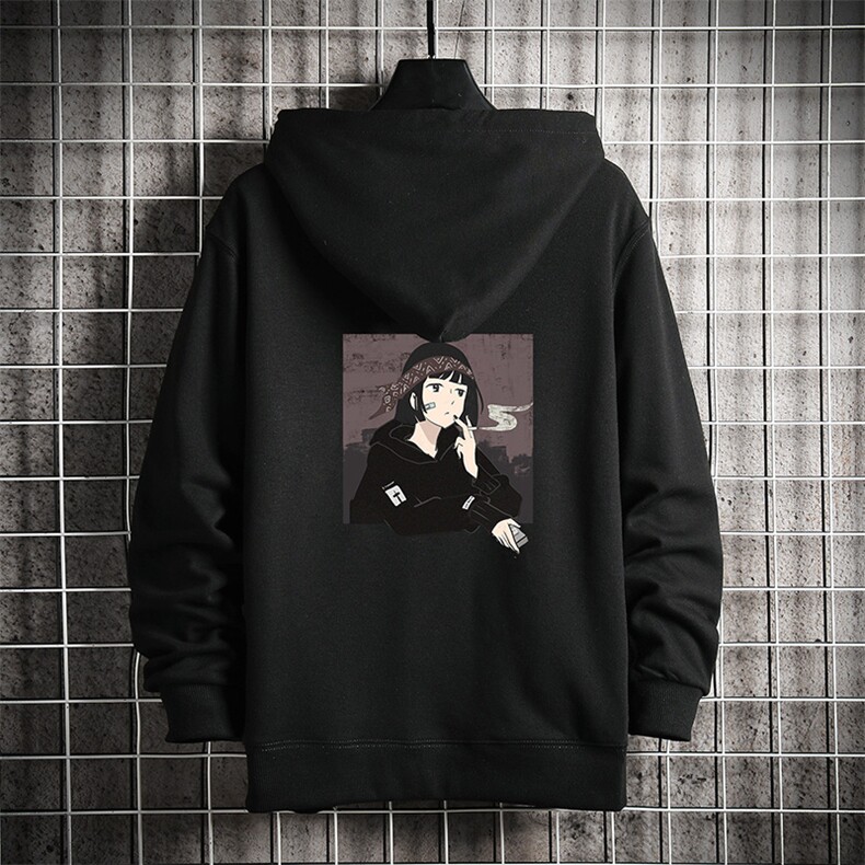 KS21122-P38 连帽开衫卫衣男运动外套大码班服 网格挂拍图片