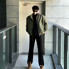 抖音得物美式潮休闲夹克春季立领纯色复古工装加厚棉服外套MF01，男装夹克，电商A443