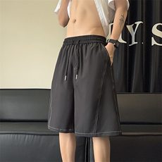 夏季冰丝短裤男吸汗透气潮牌宽松休闲运动五分时尚裤子DK2108P22，男装牛仔裤，电商A128