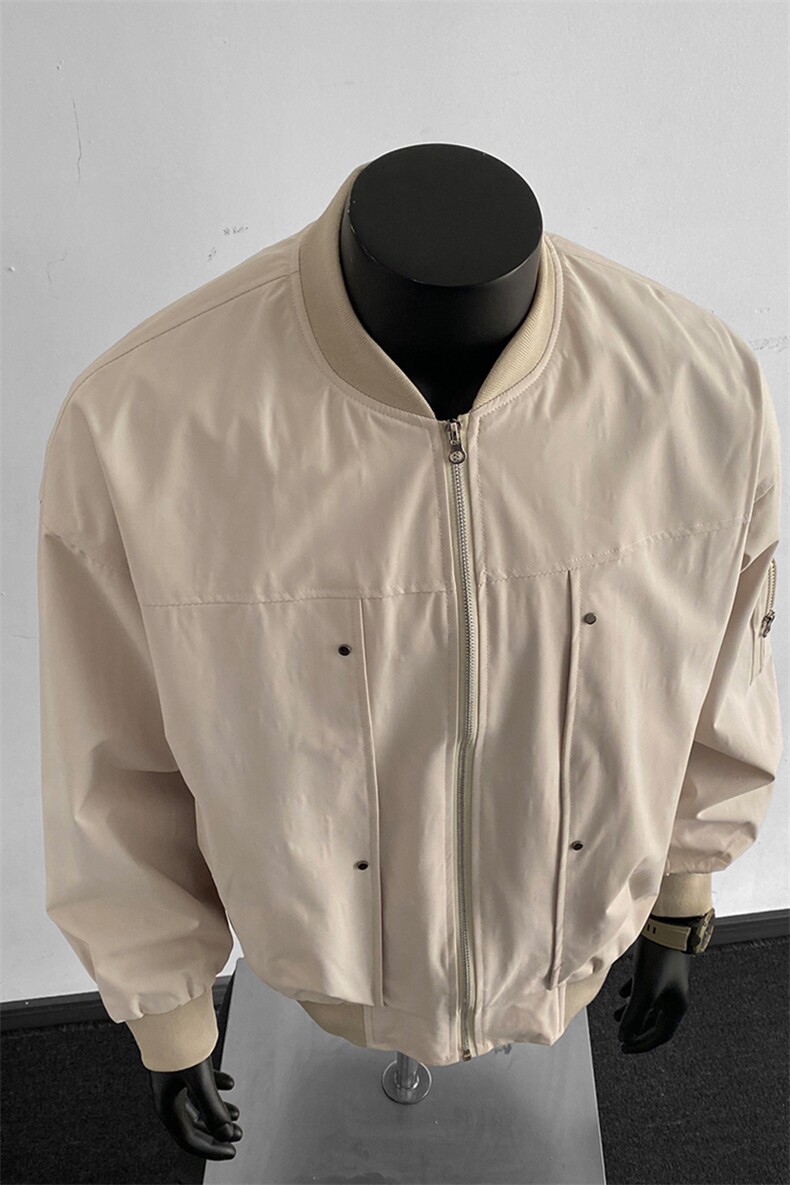 美式ins棒球服外套男女同款潮牌宽松痞帅飞行员夹克J51339P65,男装夹克,电商A247