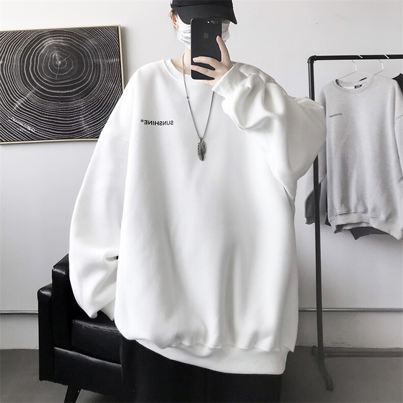 W33中性情侣印花圆领秋冬卫衣常规P28加绒P38S-5XL支持定制,男装卫衣,星座115A-3