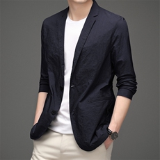 BW5169钱塘2020-2夏季薄款男士长袖西服外套时尚修身防晒衣P145，男装西服，钱塘207-2