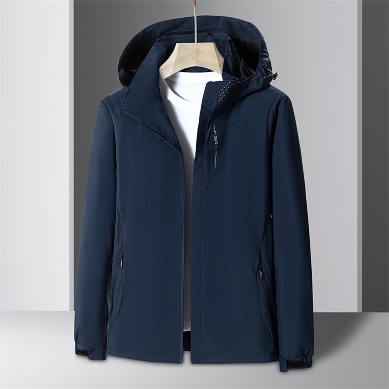 2025秋季新款情侣冲锋衣男女潮流防水户外大码连帽夹克JK6，男装夹克，星座1508-3