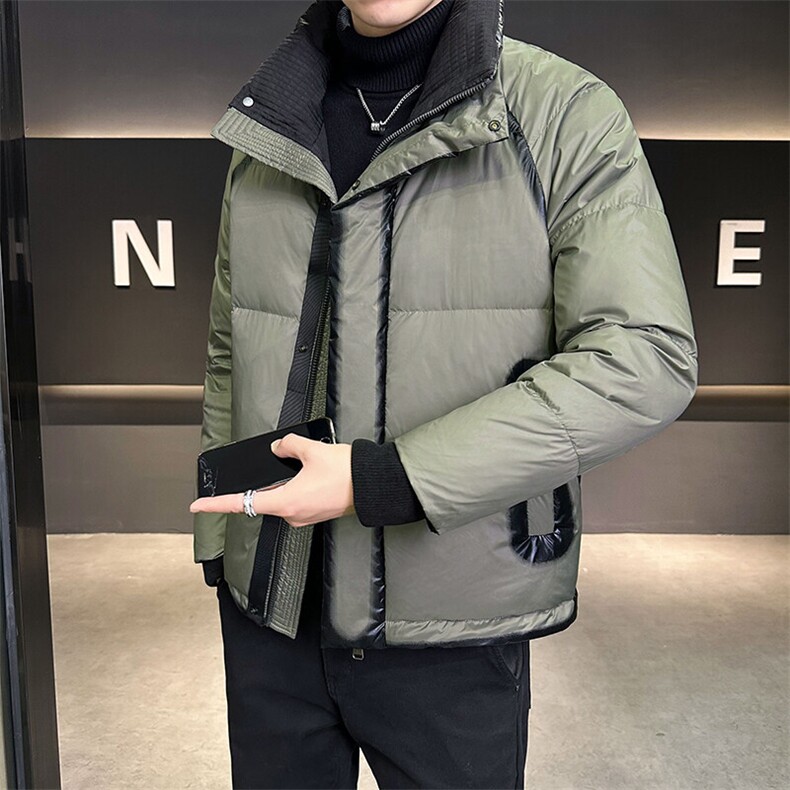 2024新款男士羽绒服立领拼色冬装外套 50绒 B240-YR26-P225图片