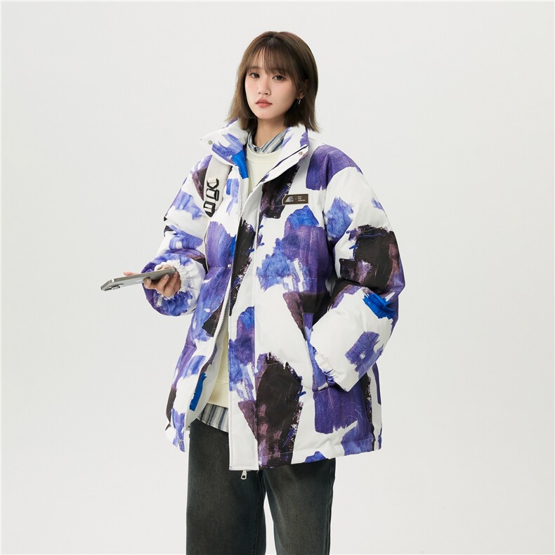 XZ-230-1MY703中性风简约轻奢百搭水墨涂鸦休闲面包服P118控158，鞋类箱包手腕包，星座230-1