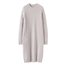 2025年秋季舒适时尚百搭通勤连衣裙，女装连衣裙，溪贝羊绒