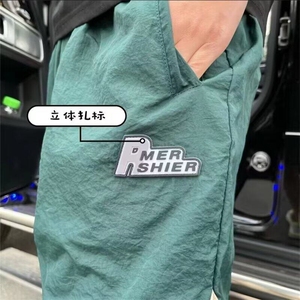 夏季潮牌运动宽松百搭休闲短裤男士刺绣薄款外穿直筒沙滩五分中裤图片
