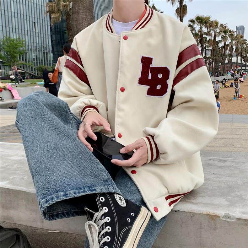 男秋季外套潮牌街棒球服夹克W1048P42,男装夹克,星座1116-2