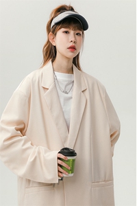1中性风金属装饰西服女外套女港风平铺西服男外套XF7811P85控105图片