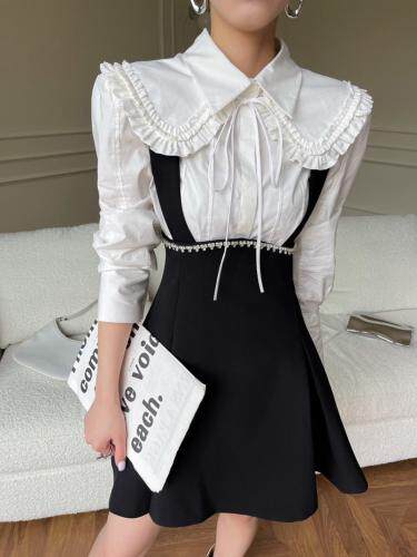 新款衬衫背带裙两件套，女装衬衫，LION&CAT(2F)