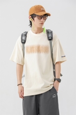 2023夏新款高品质港风个性撞色印花短袖T恤上衣T2221-P48，男装T恤，星座914-3
