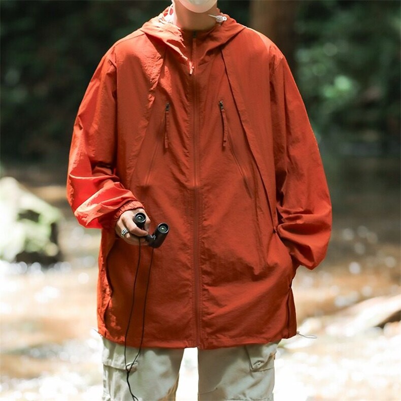 夏季新款防晒服户外运动男女透气情侣连帽情侣防晒衣皮肤衣男,男装夹克,星座410-7