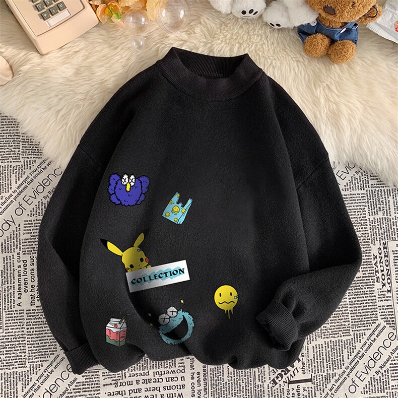 M18079-P45加绒款-P65半高领毛衣男士大码针织衫男毛线衣男,男装针织衫/毛衣,电商A040