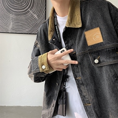 春装新款拼接灯芯绒潮流ins宽松韩版上衣百搭工装夹克W434-P62，男装夹克，星座512-2