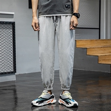 休闲裤男宽松春季哈伦裤束脚工装裤运动韩版潮流长裤子2021-P25，男装休闲裤，电商A318