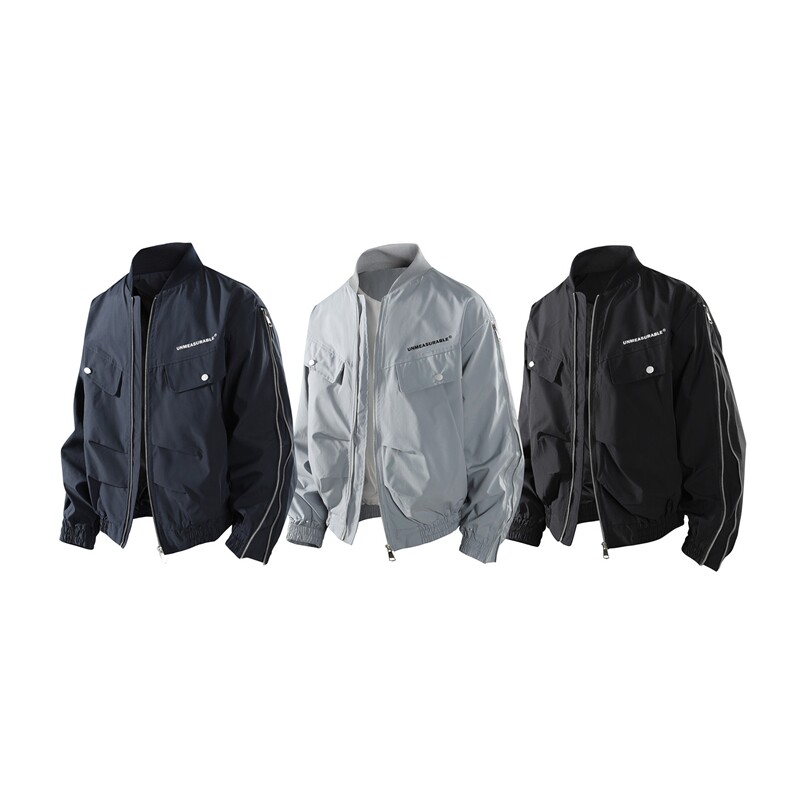 b228-j3123-p70拉链偏短款夹克，男装夹克，电商A016 (原B228)