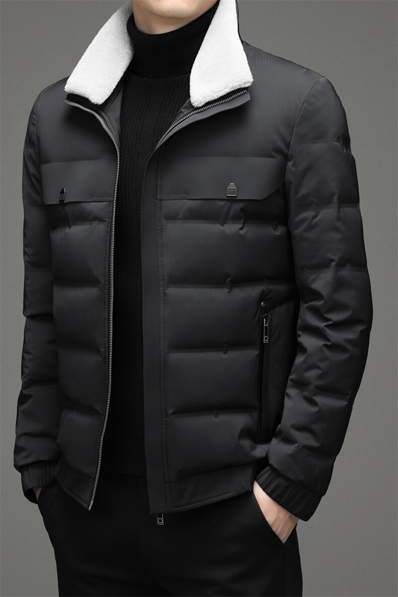 BZL2167钱塘2020-3冬季羽绒服白鸭绒防寒保暖外套加厚P240,男装羽绒服,钱塘207-3