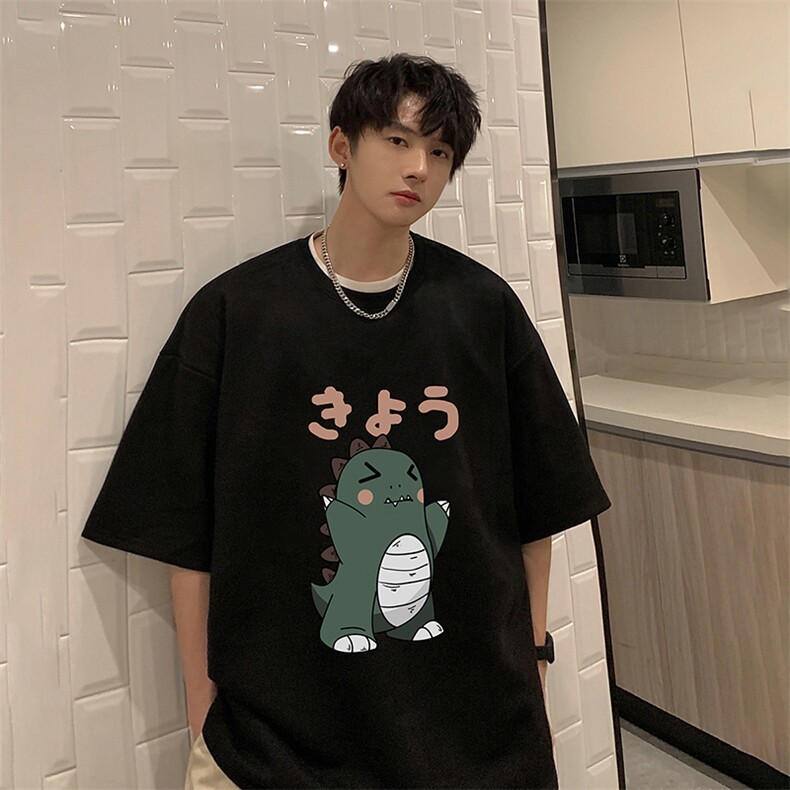麂皮绒短袖t恤男大码半袖男 JD82037-P25图片
