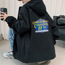 ！春秋新款港风休闲连帽夹克男宽松外套男装DJK259-P45,男装夹克,电商B371