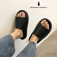 INS网红情侣款椰子拖鞋男女防滑厚底面包一字拖鞋B253-T006，男鞋拖鞋，星座814A（原电商B253）