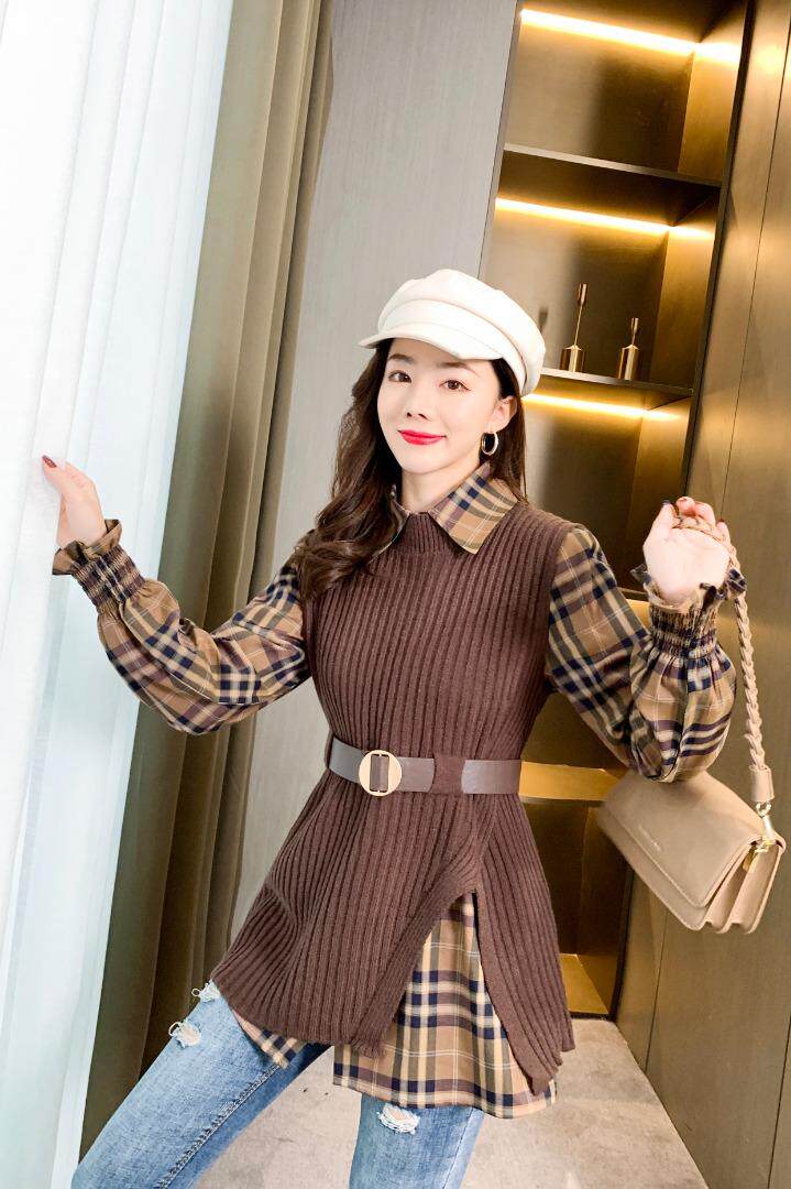 格子套装，女装职业装，有声有色