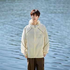 UPF50+有报告 凉感轻薄透气宽松大码潮流防晒服 DQC658-P48，男装防晒衣，电商B306