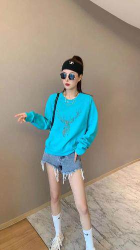 圆领卫衣、针织拼接外套，女装卫衣/绒衫，研秀