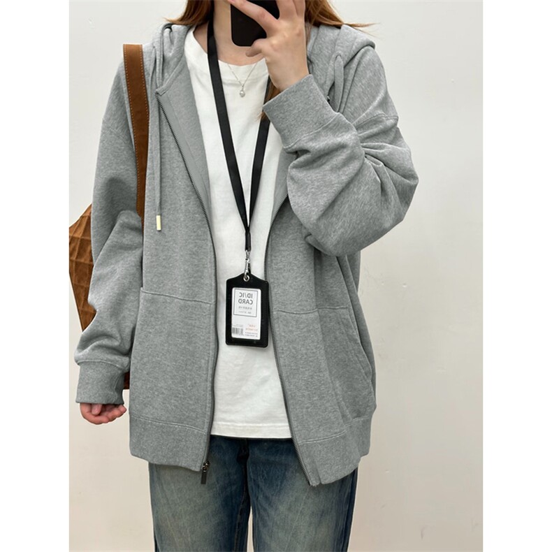 网图320g重磅时尚百搭华棉长袖开衫卫衣外套男W24587-特P33控68，女装短外套，电商A001-1