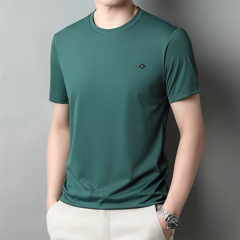 ZG1378男式2023年夏季新款T恤男短袖商务时尚休闲体恤男装P50,男装T恤,电商B360