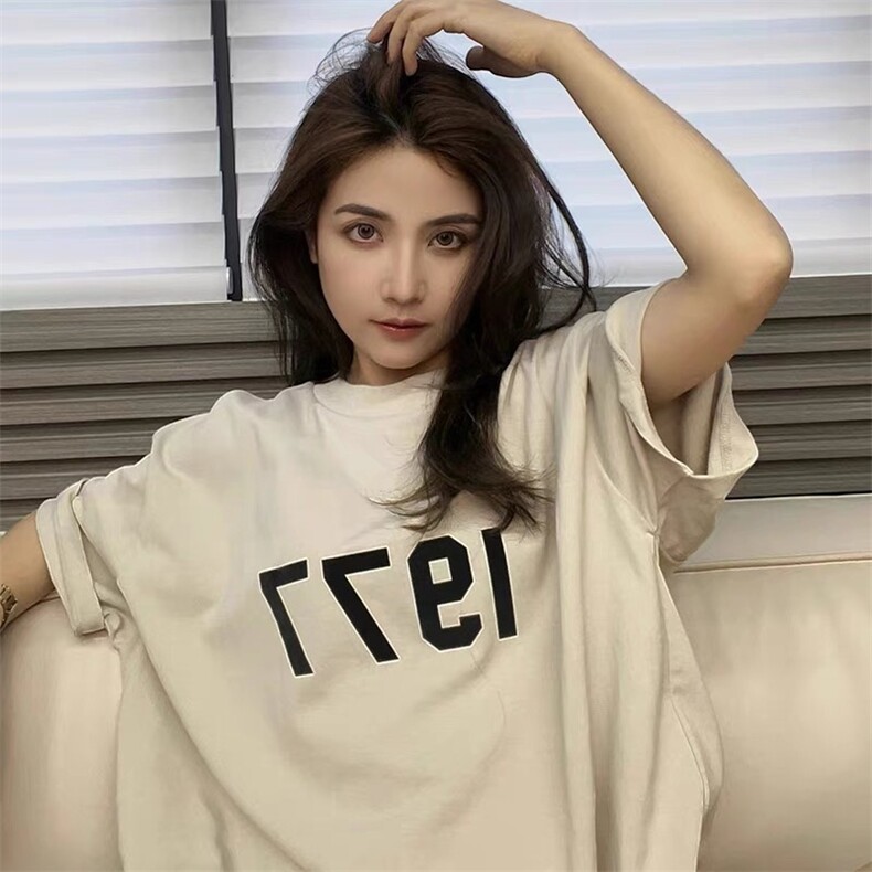 潮纯棉高街1977短袖情侣装T恤男女款半袖上衣W04-P30官图，女装T恤，电商B245