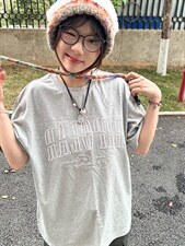 H1056-P30水洗双纱棉字母发泡印花短袖T恤，男装T恤，星座617A-2