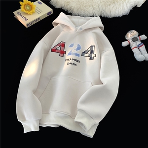 ！2025秋冬新款宽松学生贴布绣连帽卫衣 815A-W2240-P60控88图片