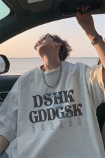 已注册/夏季外景美式情侣宽松短袖T恤男潮百搭体恤衫DT00505/P25，男装T恤，电商B316