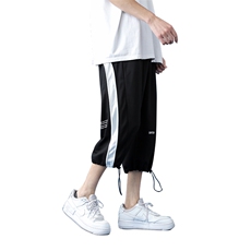 7XL-M2023春夏新款港风七分裤男中性风男女小脚裤中裤加肥加大码，男装休闲裤，钱塘717(原712)