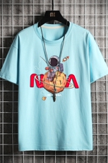 纯棉短袖t恤男大码半袖打底衫宽松体恤衫网格挂拍DX17287-P20，男装T恤，电商A040A