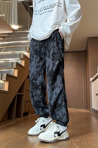 量大优  供视频  扎染灯芯绒束脚休闲裤男  XH83-特p35图片