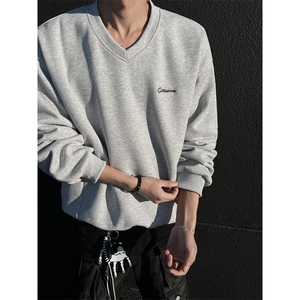 刺绣v领卫衣男 cp120-特p40图片