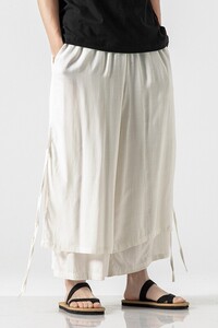 夏季 大码风男女裙裤双层坠感棉麻直筒阔腿裤汉服潮 K68/P95图片