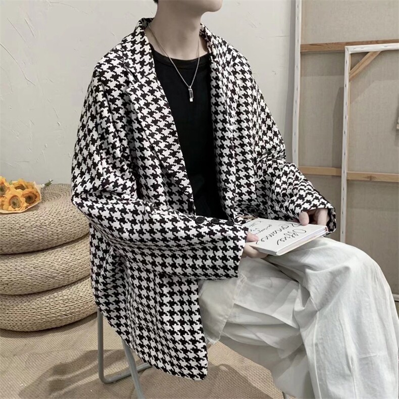 男士休闲西装外套千鸟格XG19P60,男装西服,星座1116-2