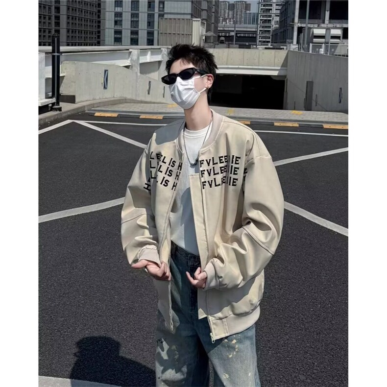 痞帅外套男ins高街潮牌港风日系原宿风韩版潮流宽松夹克JKL38,男装夹克,星座516A