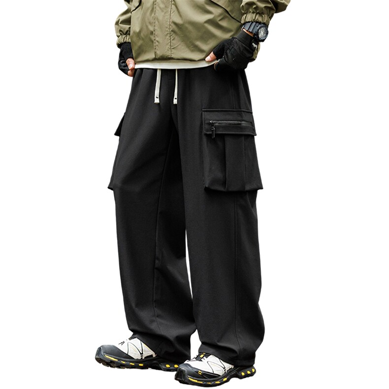 GENIOLAMODE潮流户外运动休闲裤男士秋季青少年宽松防水直筒长裤,男装工装外套,星座209