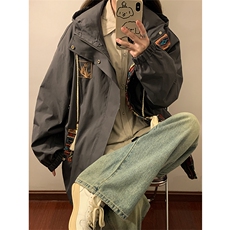 2025潮风外套男女同款新款美式夹克XZ102B-1-JK2612P85，男装夹克，星座102B-1