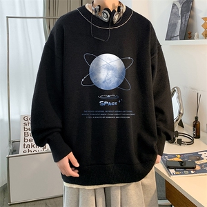 控78 假两件毛衣男大码加绒针织衫男毛线衣M80241-P55  加绒P70图片