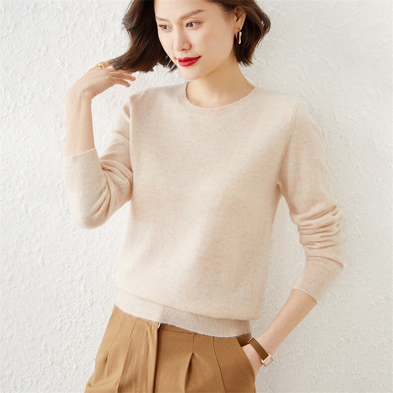 【断码毛衫】加厚衫秋冬圆领针织打底衫修身内搭羊毛衫女毛衣图片