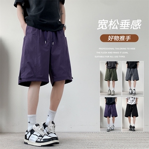 夏季工装短裤男ins潮牌日系休闲百搭潮流痞帅五分裤子DK02512-P48图片