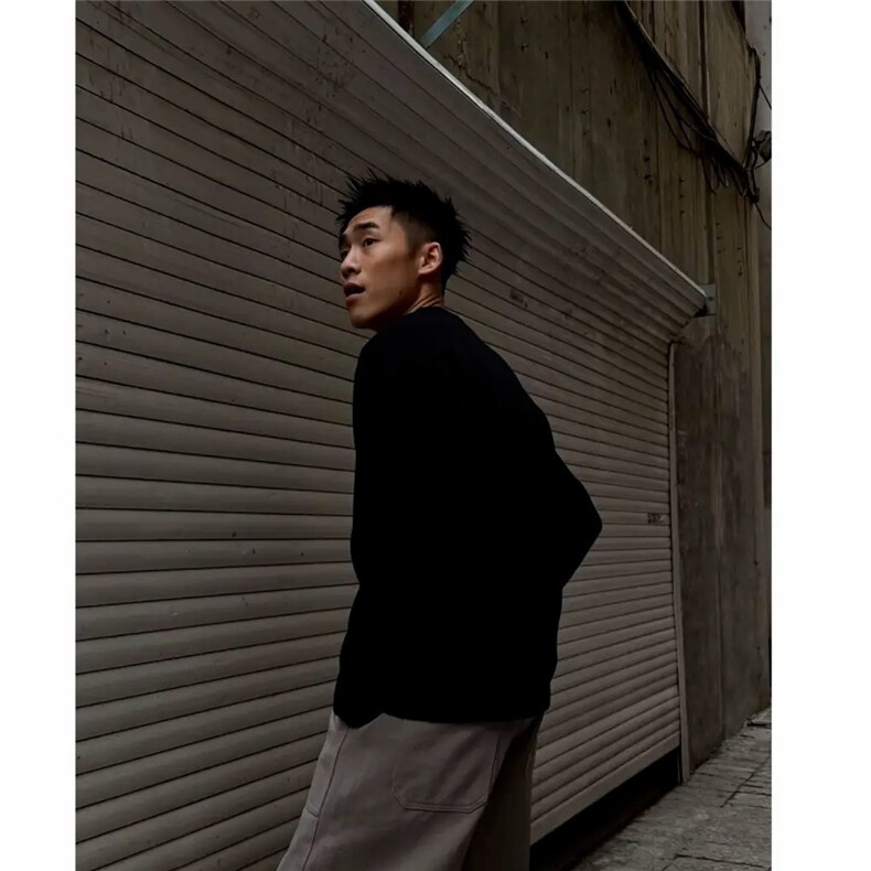 美大兵亨利领卫衣男高级感长袖t恤半开扣设计感门襟领亨利衫潮,男装T恤,星座506A