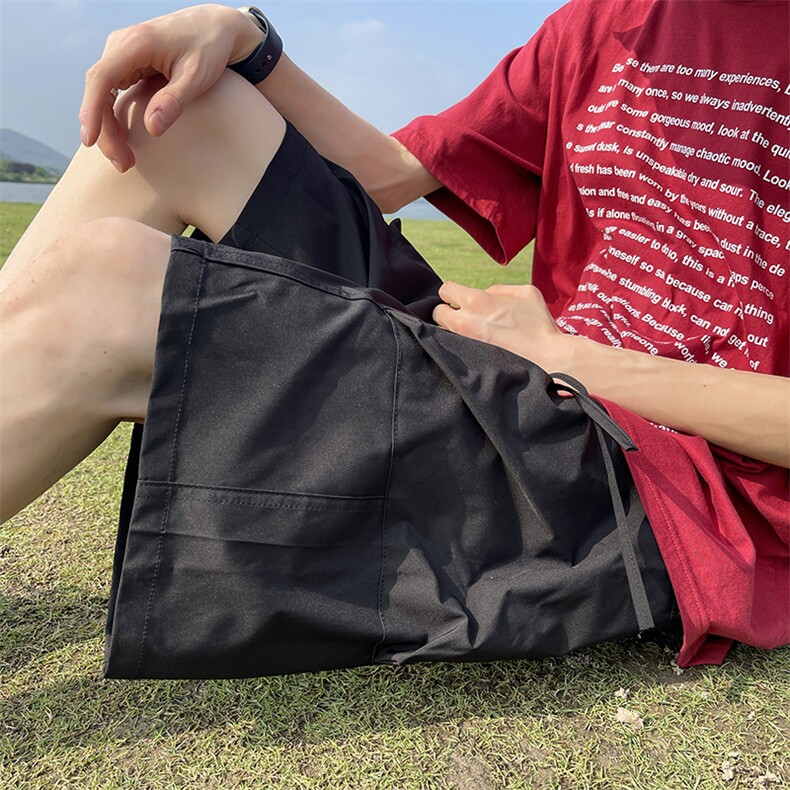 供视频~双层大口袋工装短裤防水面料A454特P35控55,男装牛仔裤,电商A309