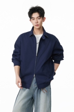 短款撞色格子夹克外套春季cleanfit复古上衣男C61316-TP5598，男装夹克，电商A102