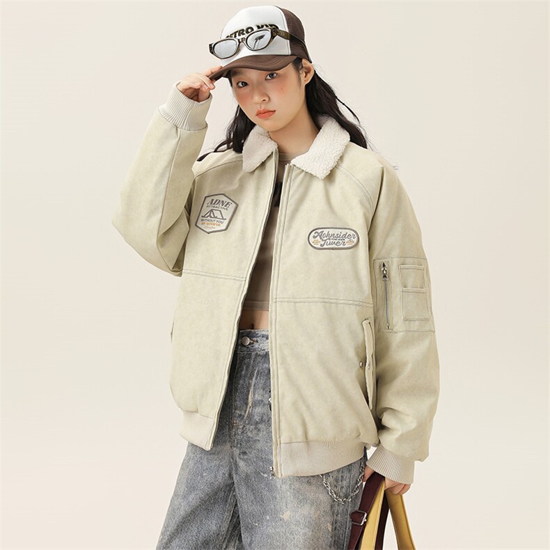 2025冬季新款男装日系潮牌纯色宽松休闲棉服加厚外套MY386-F172,男装棉衣,电商A101（原外27）