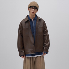 高品质秋款男皮衣夹克工装口袋休闲外套JY01P85，男装夹克，星座1013-1